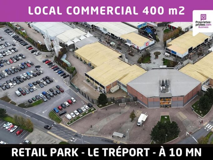 secteur Le Tréport – Local commercial de 400 m² situé en zone commerciale