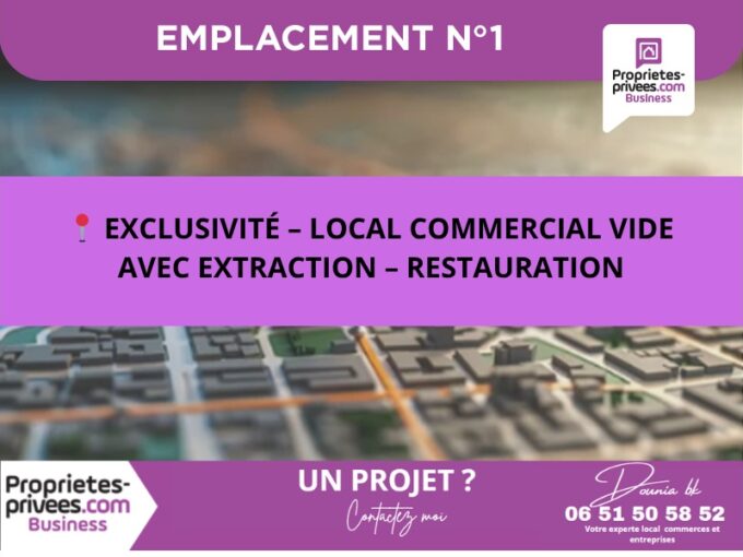 LOCAL COMMERCIAL ? 70 m² ? EMPLACEMENT N°1 PONT-SAINTE-MAXENCE