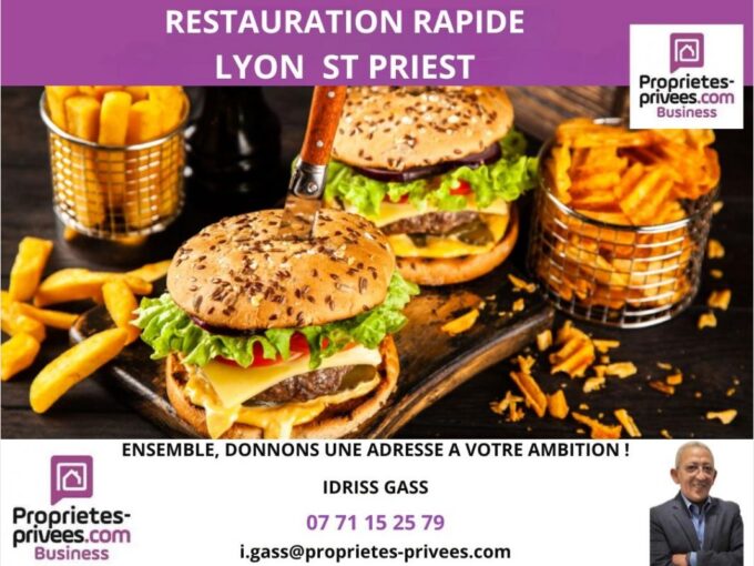 SAINT PRIEST – RESTAURANT, RESTAURATION RAPIDE 150 m²