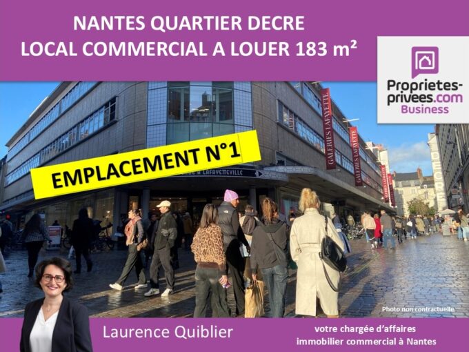 44000 NANTES – LOCAL COMMERCIAL A LOUER 184 M²