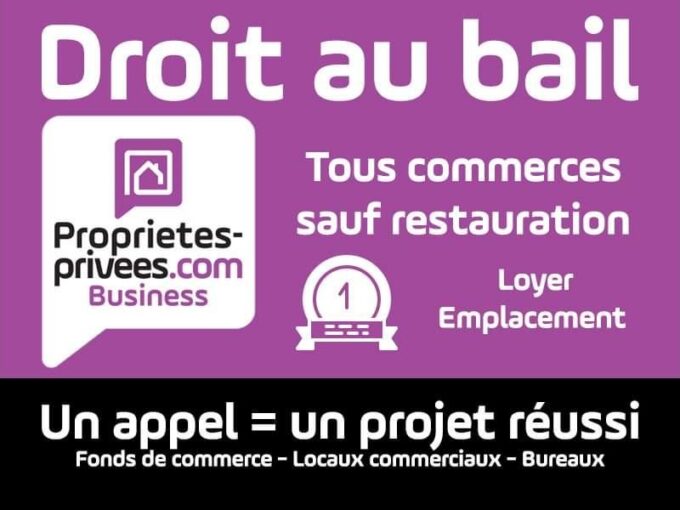 RENNES, centre ville – Cession de bail, local commercial 54 m²