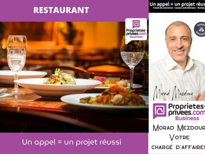 59000 LILLE, GARE LILLE FLANDRE – RESTAURANT 70 COUVERTS avec TERRASSE