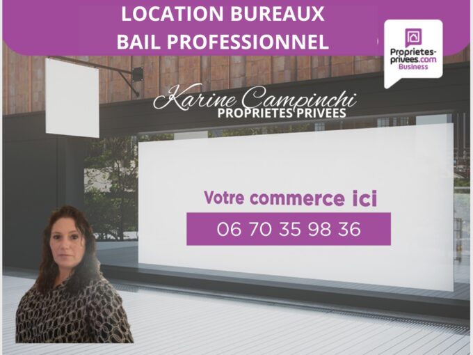 À LOUER , BUREAUX  et SHOW ROOM  EMPLACEMENT N°1  VISIBILITÉ RN 12