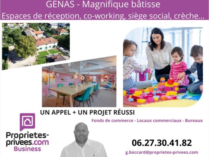 69740 GENAS – Murs commerciaux 345 m², Terrain 1.281 m²