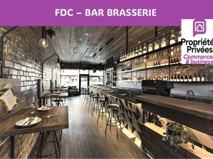 ROUEN Rive droite !   Bar Brasserie 70 couverts avec terrasse