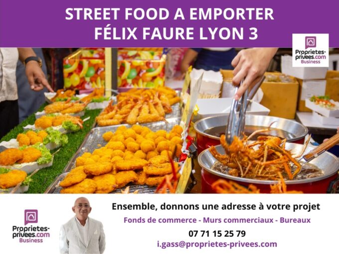 OPPORTUNITE RARE STREET FOOD A EMPORTER AVEC EXTRACTION