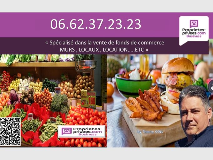 69003 LYON – ALIMENTATION, EPICERIE, FRUIT ET LEGUMES, RESTAURATION RAPIDE, 100 m²