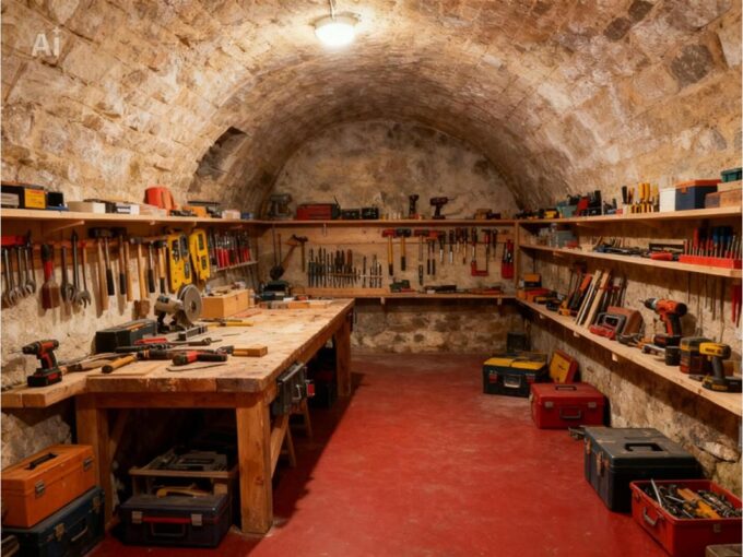 LA CHAPELLE EN SERVAL – Cave voûtée + 1 places de parking