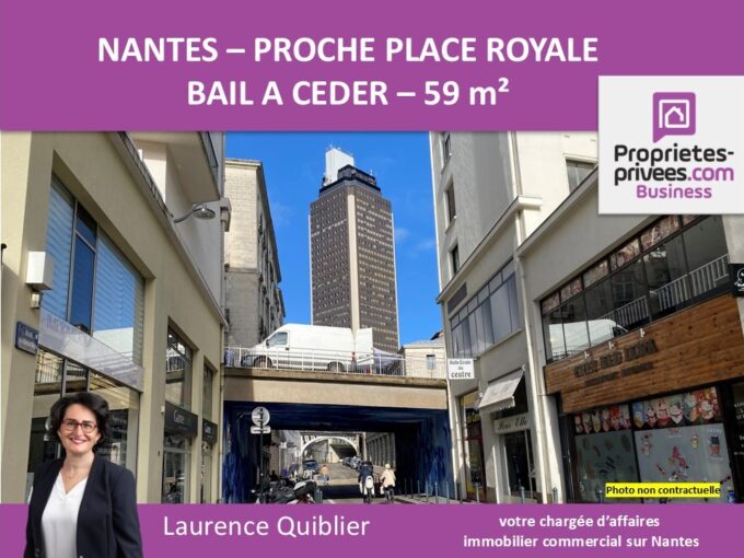 44000 NANTES – BAIL A CEDER , LOCAL COMMERCIAL 59 m²