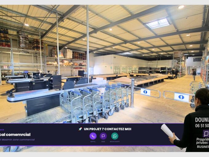 Local commercial 900 m², Zone commerciale de Saint-Maximin ? Idéal supermarché