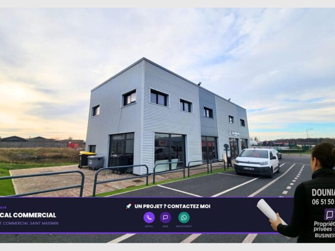 LOCAL COMMERCIAL NEUF 170 M2  ZONE COMMERCIALE SAINT-MAXIMIN / CREIL