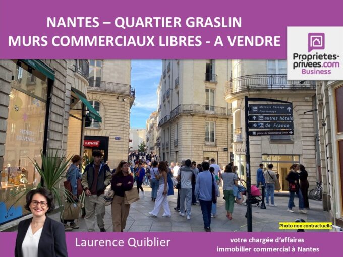 44000 NANTES – MURS COMMERCIAUX LIBRES A VENDRE 87 M²
