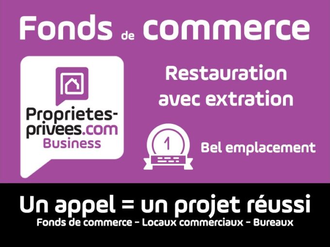 75011 PARIS – RESTAURATION RAPIDE  50 M² – 30 COUVERTS – GROSSE EXTRACTION – RUE TRÈS FRÉQUENTÉE – FLUX PIETONS IMPORTANT- EMPLACEMENT N° 1