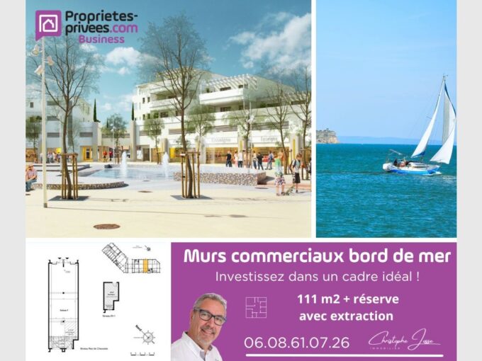 PORT LEUCATE –  MURS COMMERCIAUX 111 m²