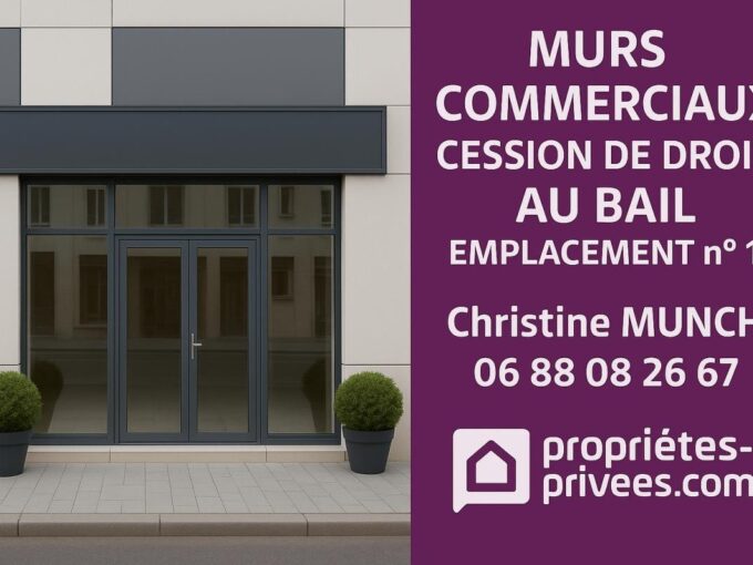 95340 PERSAN – CESSION DE BAIL, LOCAL 327 M² – SECTEUR TRES DYNAMIQUE