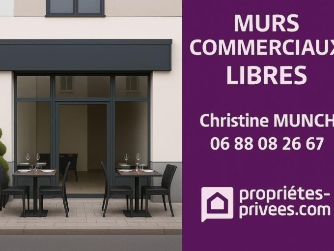 MURS COMMERCIAUX AVEC APPARTEMENT – CENTRE VILLE – 180M2