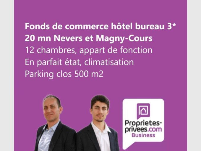 SECTEUR NEVERS –  FONDS DE COMMERCE HOTEL 3*