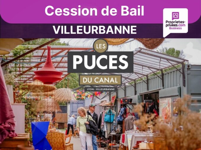 VILLEURBANNE- LES PUCES DU CANAL – STAND 55 m² + TERRASSE