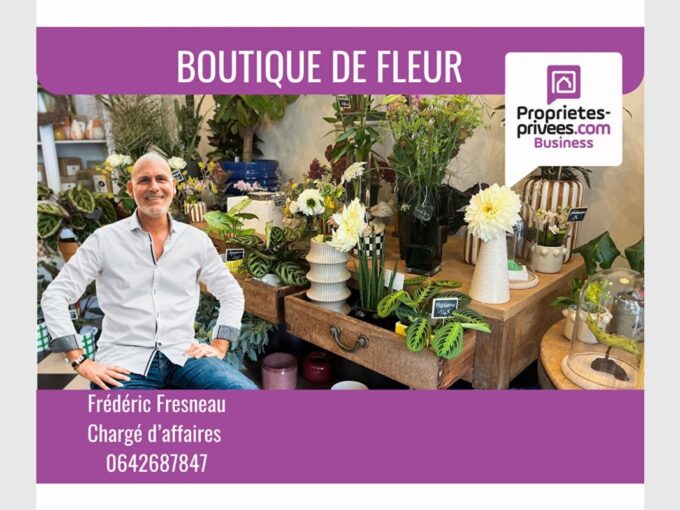 NORD-EST de VANNES – BOUTIQUE DE FLEURS 60 m²
