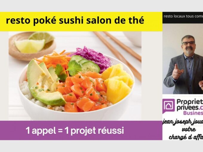 SECTEUR TOULOUSE – Restaurant poké, sushi , salon de thé