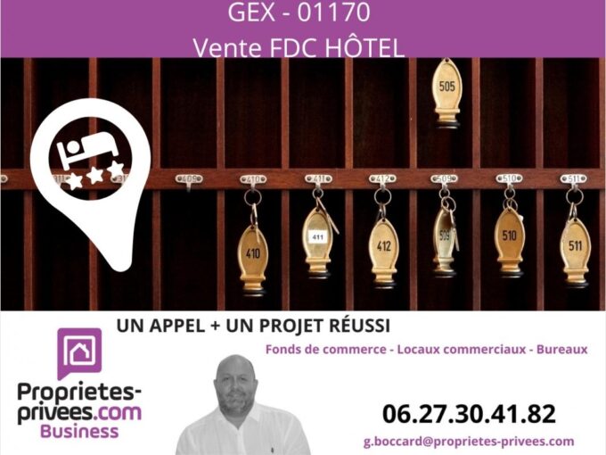 01170 GEX – HOTEL 1400 M², 40 CHAMBRES