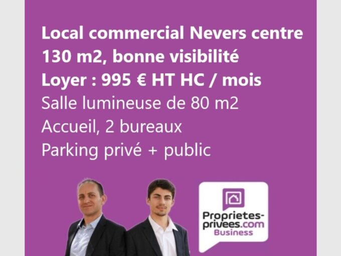 NEVERS CENTRE – LOCAL COMMERCIAL130 M²