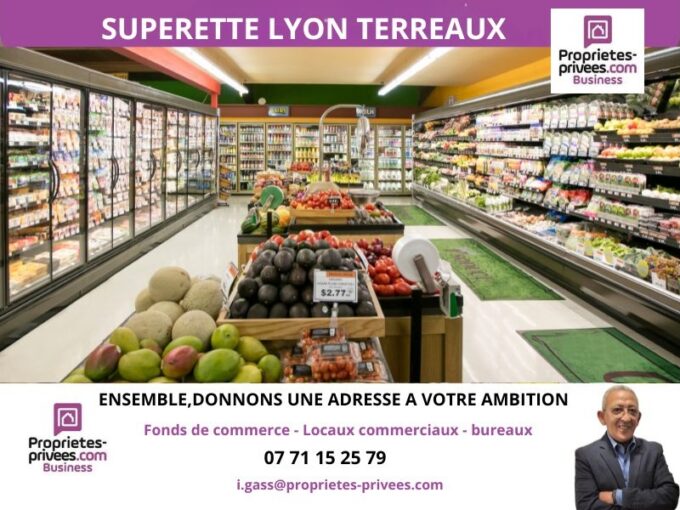 69001 LYON, TERREAUX – ALIMENTATION GENERALE, SUPERETTE 400 m²