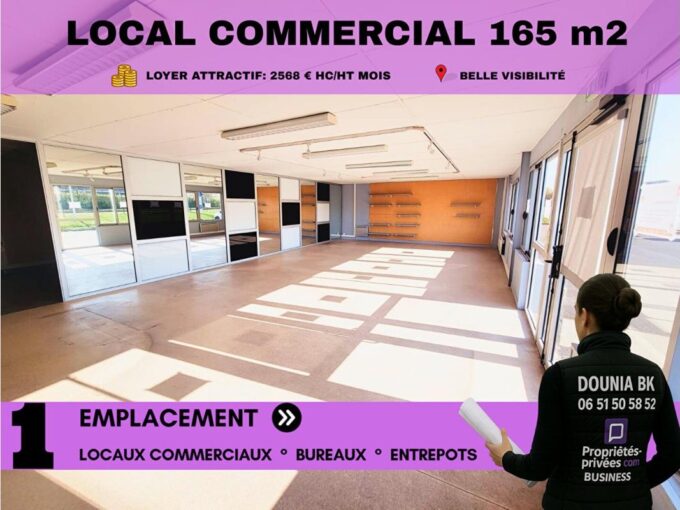 SAINT MAXIMIN – Local commercial 165 m², ZAC