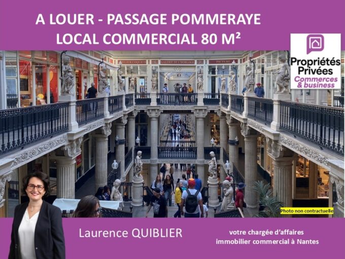 NANTES CENTRE – LOCATION  LOCAL COMMERCIAL PMR 80 m²