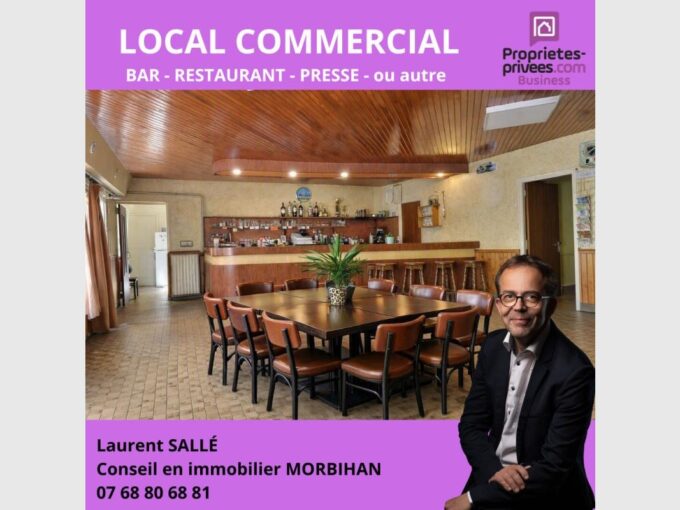 PLUHERLIN (56220)  – MURS COMMERCIAUX  AVEC LOGEMENT DE FONCTION
