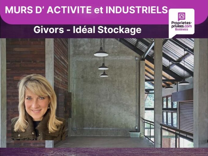 MURS INDUSTRIEL DANS PARC D ‘ACTIVITE  – 319 M² – GIVORS