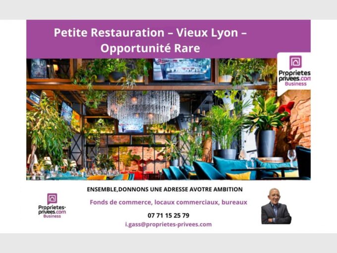69005 LYON – RESTAURATION  VIEUX LYON (QUAI DE BONDY)