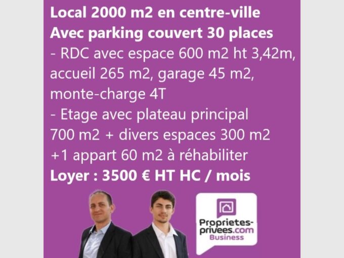 NEVERS CENTRE – LOCATION, LOCAL 2.000 M²