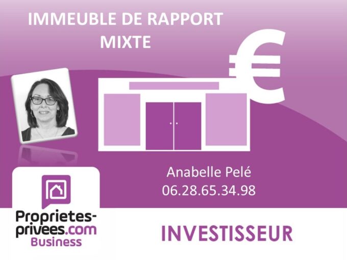 NOIRMOUTIER EN L ILE  – IMMEUBLE MIXTE LOUE, commerces et logements