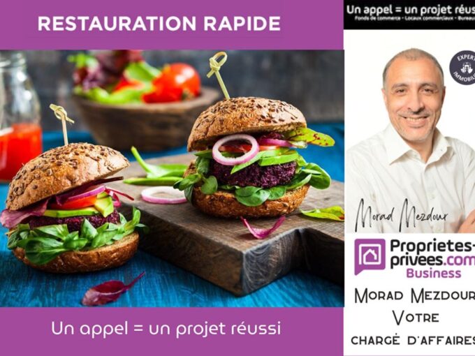 ROUBAIX  – RESTAURANT RAPIDE 50 m2