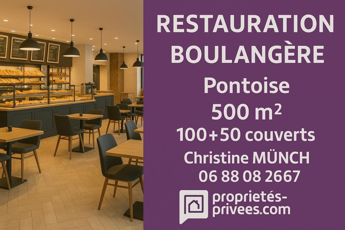 PONTOISE – 500 M² – RESTAURATION BOULANGERE, SNACK, SANDWICHERIE