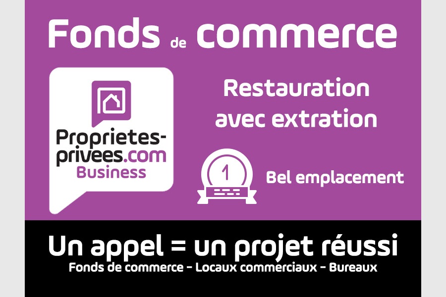 75011 PARIS – RESTAURATION RAPIDE  50 M²  –  GROSSE EXTRACTION 50 M² – EMPLACEMENT N° 1