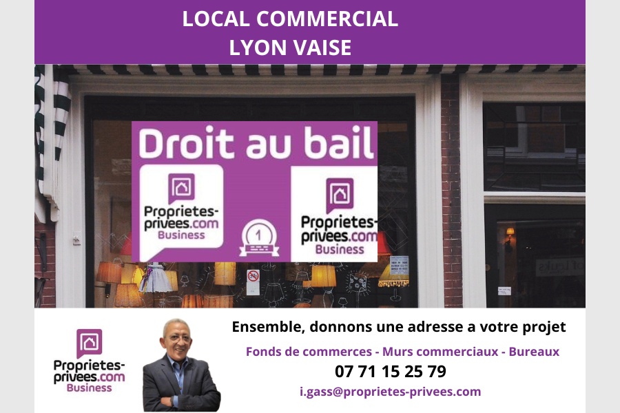 69009 LYON – Cession de bail, local commercial 60 m²